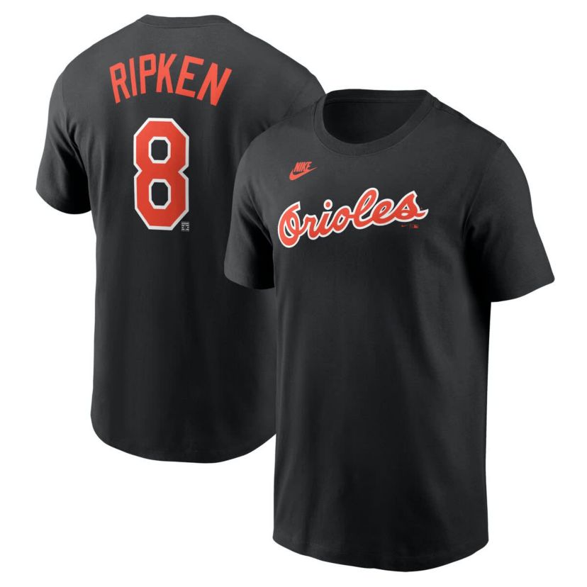 MLB Nike Cal Ripken Jr. Baltimore Orioles Fuse Name & Number T-Shirt
