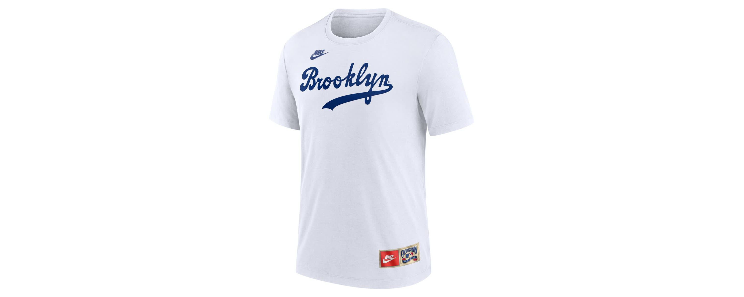 Cooperstown Teams Nike Jackie Robinson Brooklyn Dodgers Cooperstown Collection Tri-Blend Name & Number T-Shirt
