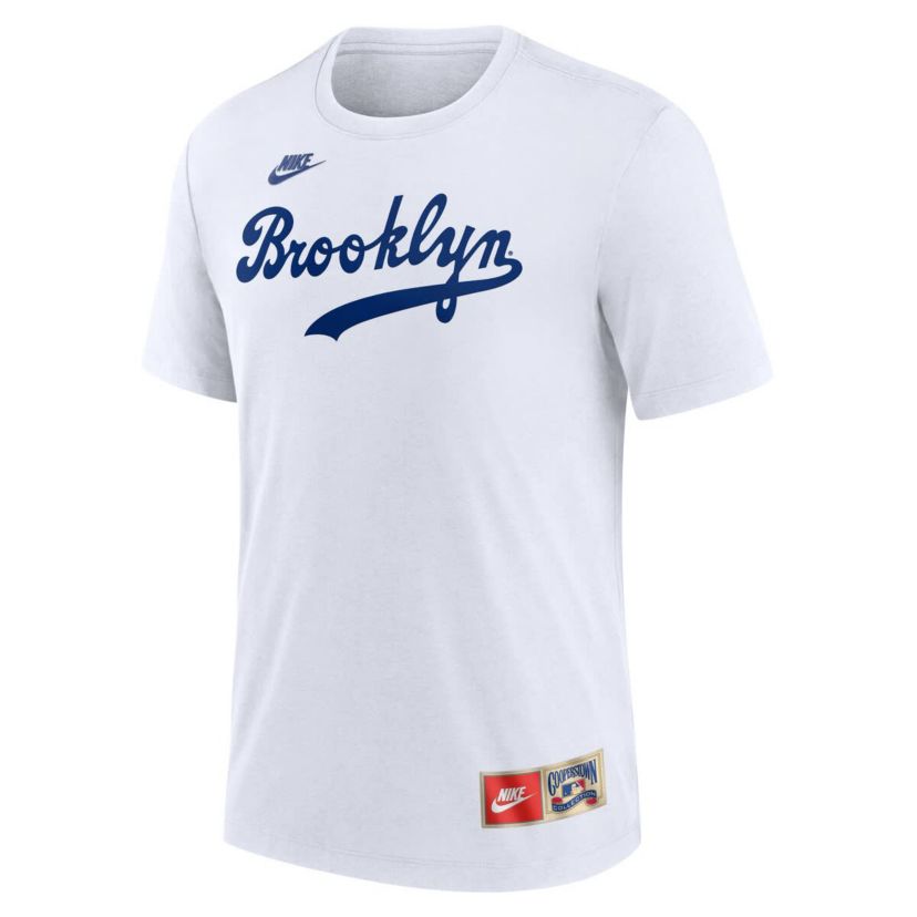 Cooperstown Teams Nike Jackie Robinson Brooklyn Dodgers Cooperstown Collection Tri-Blend Name & Number T-Shirt