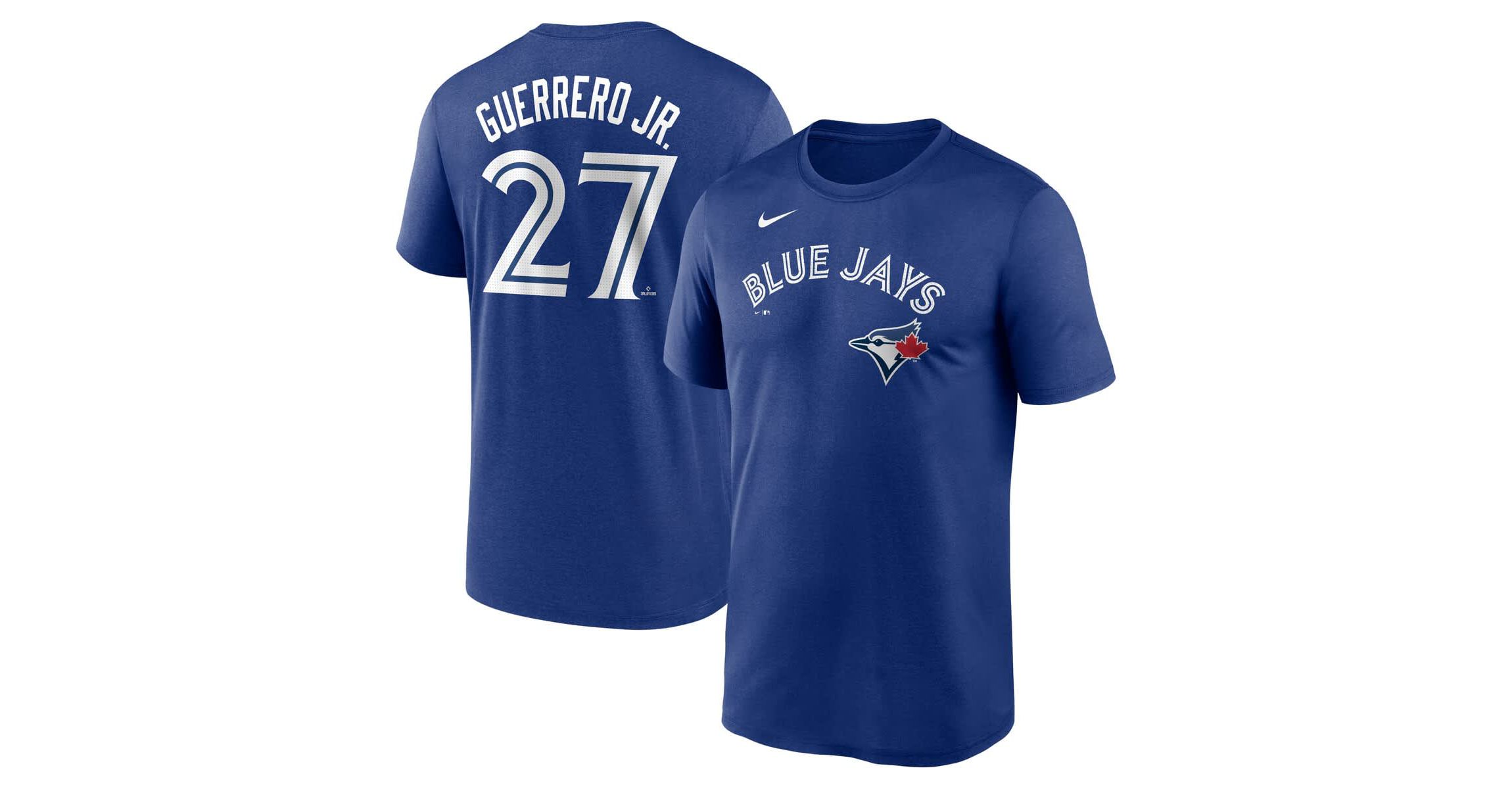 Toronto Blue Jays MLB Nike Vladimir Guerrero Jr. Toronto Jays Legend Name & Number Performance T-Shirt