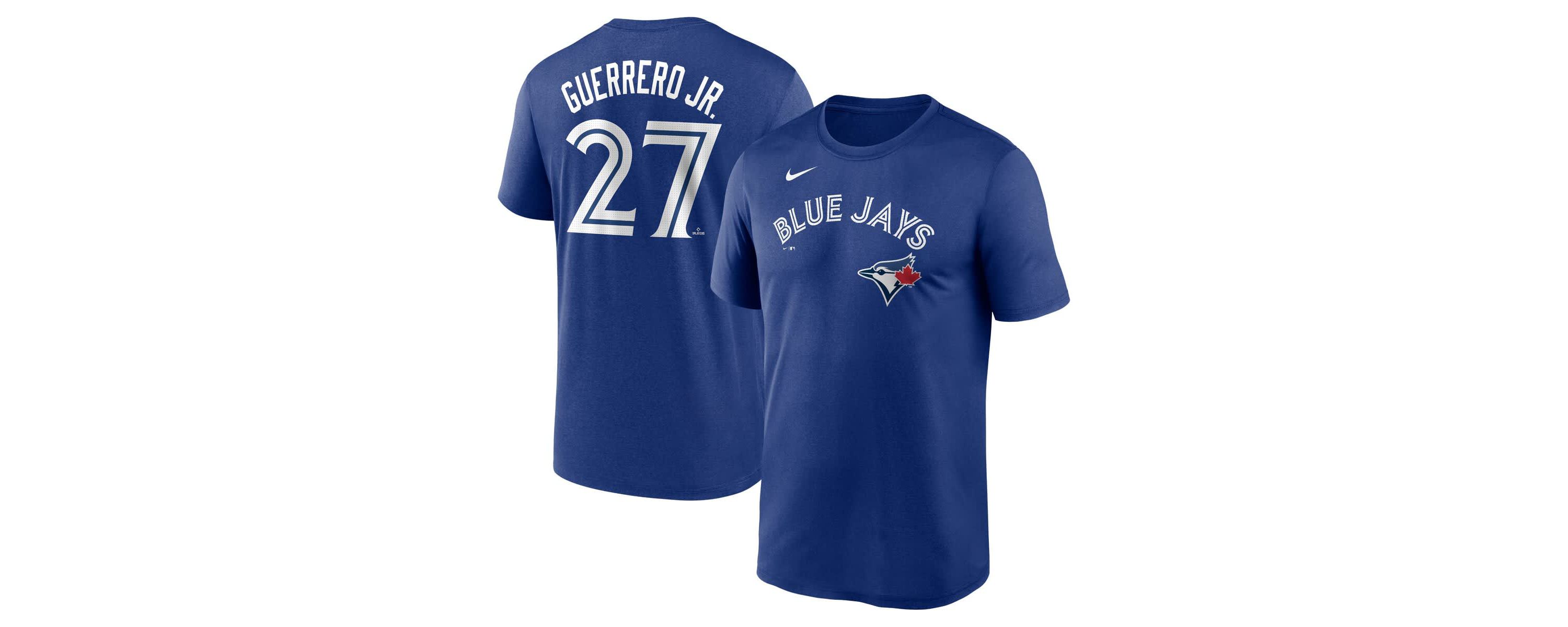 Toronto Blue Jays MLB Nike Vladimir Guerrero Jr. Toronto Jays Legend Name & Number Performance T-Shirt