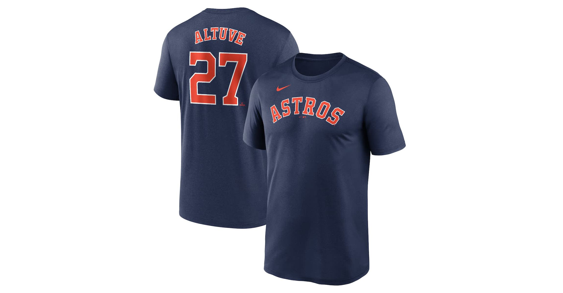 MLB Nike Jose Altuve Houston Astros Legend Name & Number Performance T-Shirt