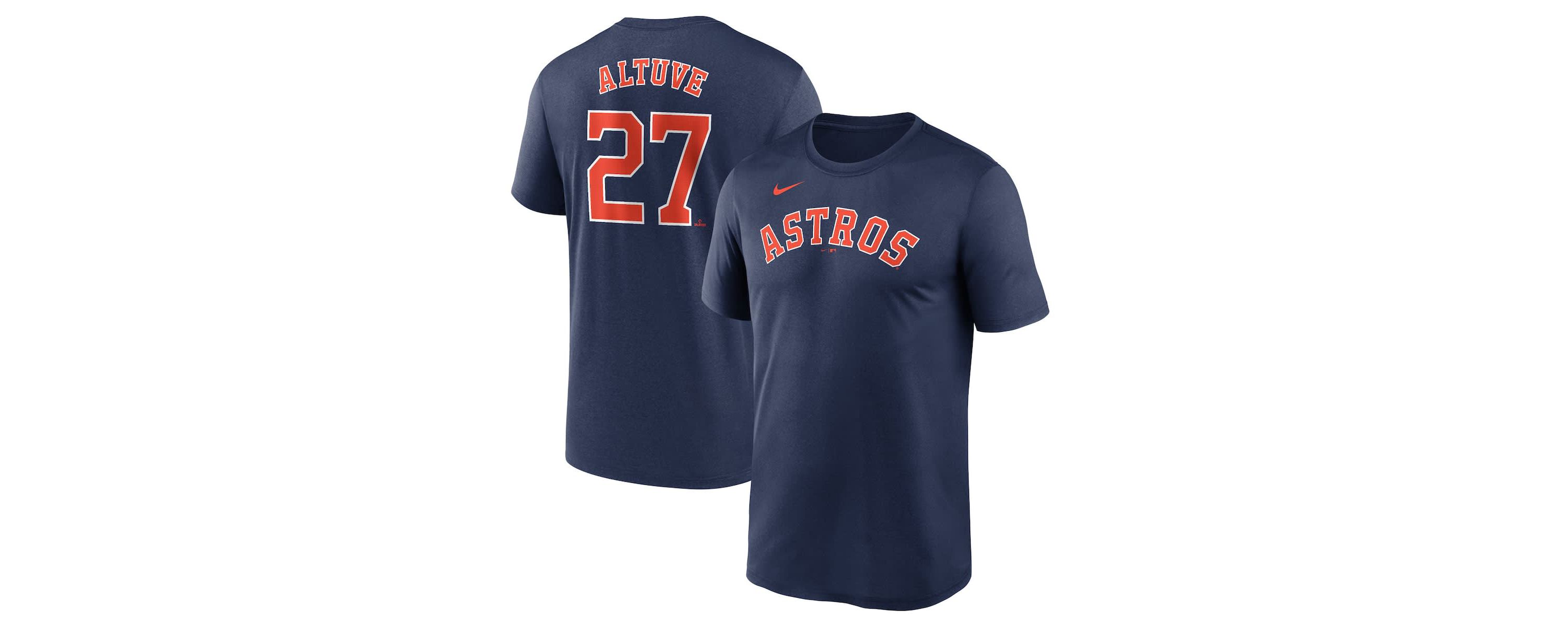 MLB Nike Jose Altuve Houston Astros Legend Name & Number Performance T-Shirt
