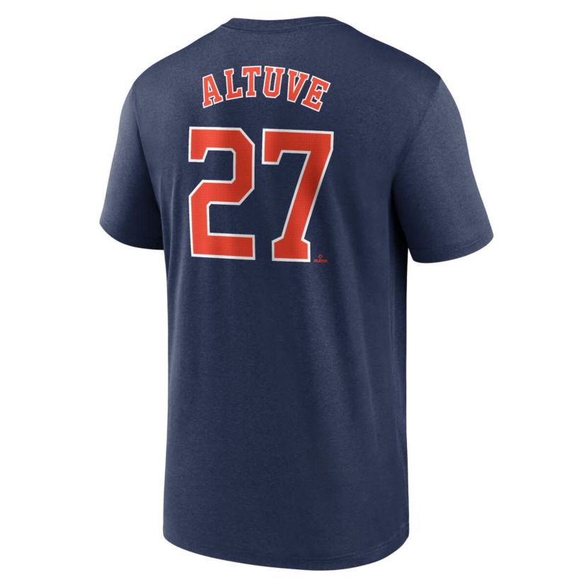 MLB Nike Jose Altuve Houston Astros Legend Name & Number Performance T-Shirt