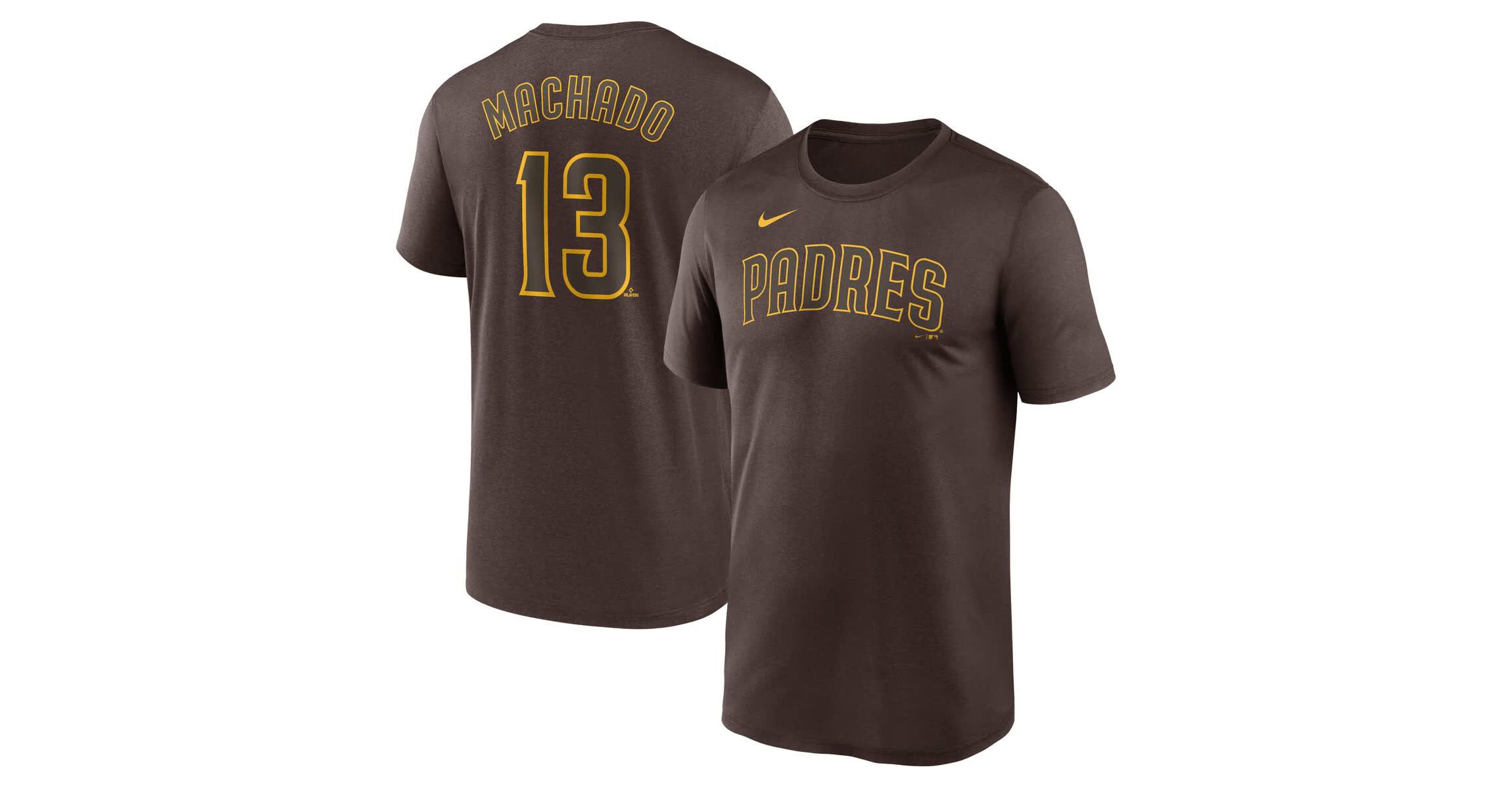 MLB Nike Manny Machado San Diego Padres Legend Name & Number Performance T-Shirt
