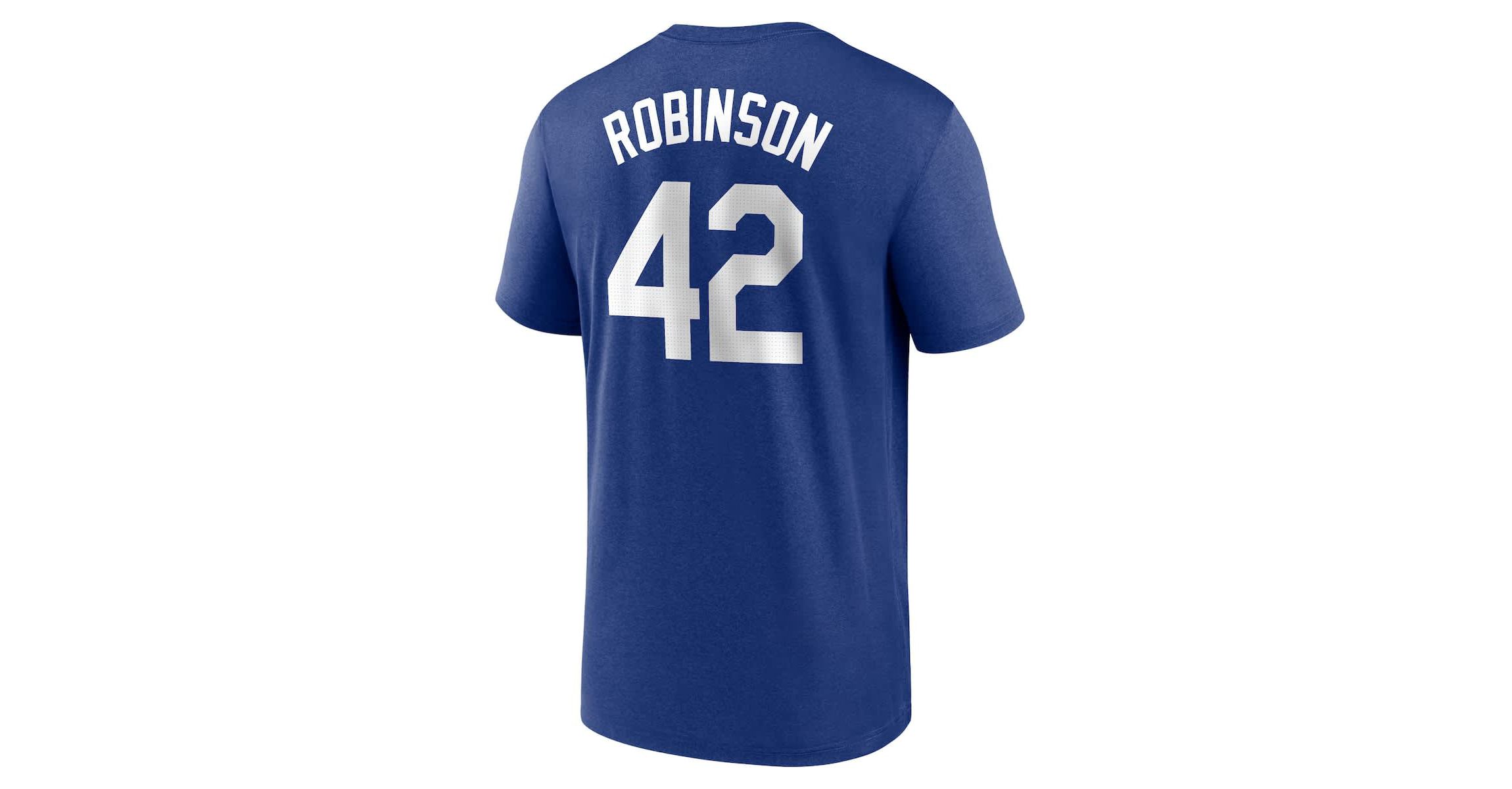 Cooperstown Teams Nike Jackie Robinson Brooklyn Dodgers Legend Name & Number Performance T-Shirt