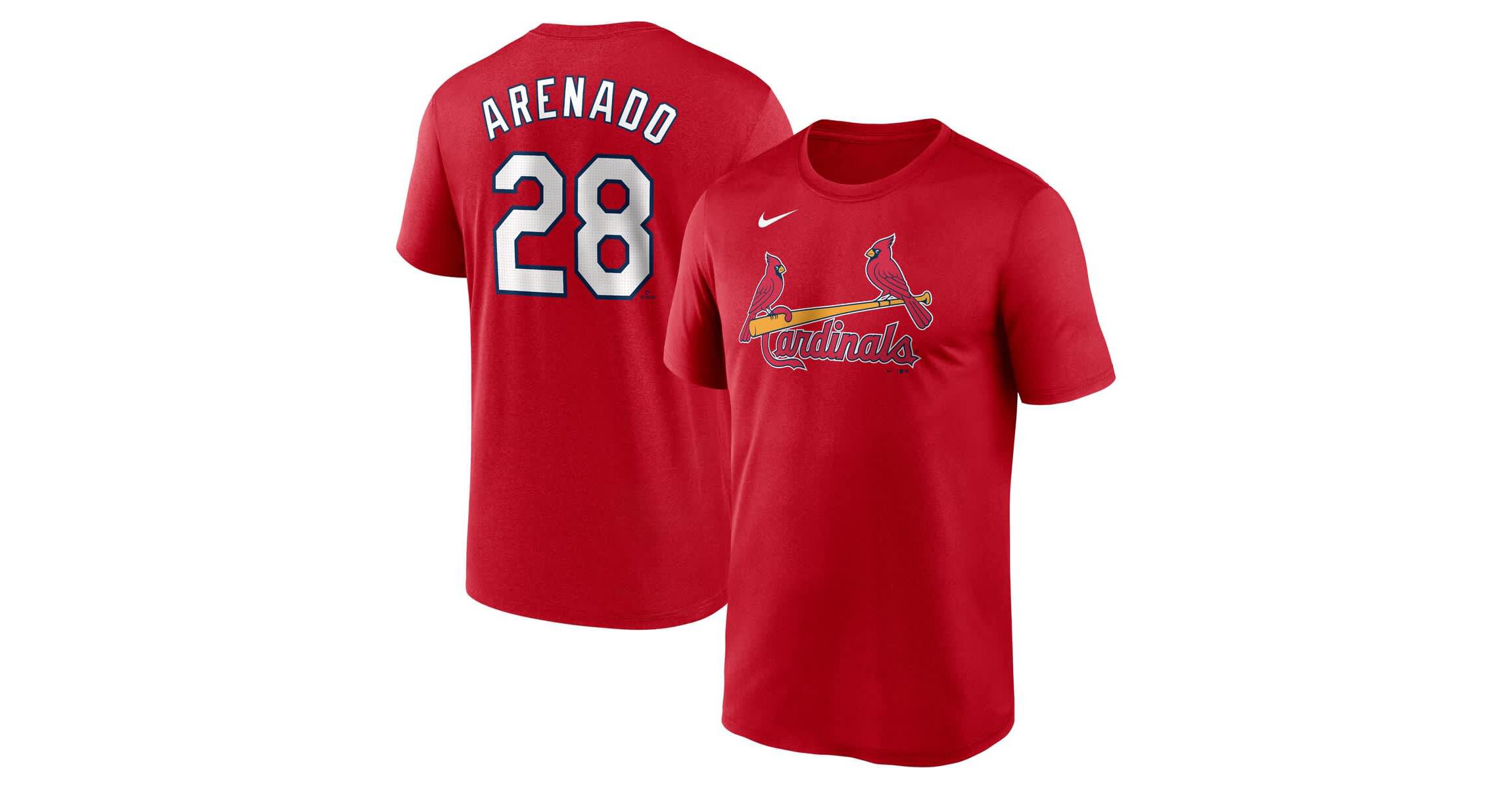 MLB Nike Nolan Arenado St. Louis Cardinals Legend Name & Number Performance T-Shirt
