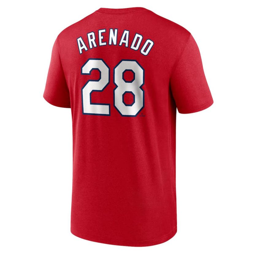MLB Nike Nolan Arenado St. Louis Cardinals Legend Name & Number Performance T-Shirt