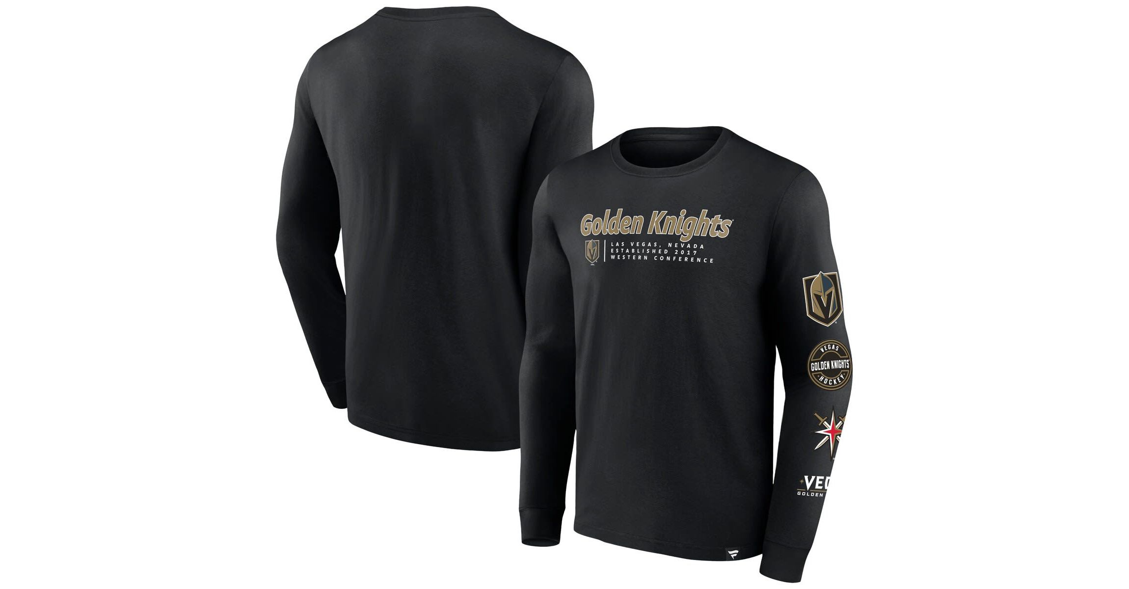 NHL Fanatics Vegas Golden Knights Strike the Goal Long Sleeve T-Shirt