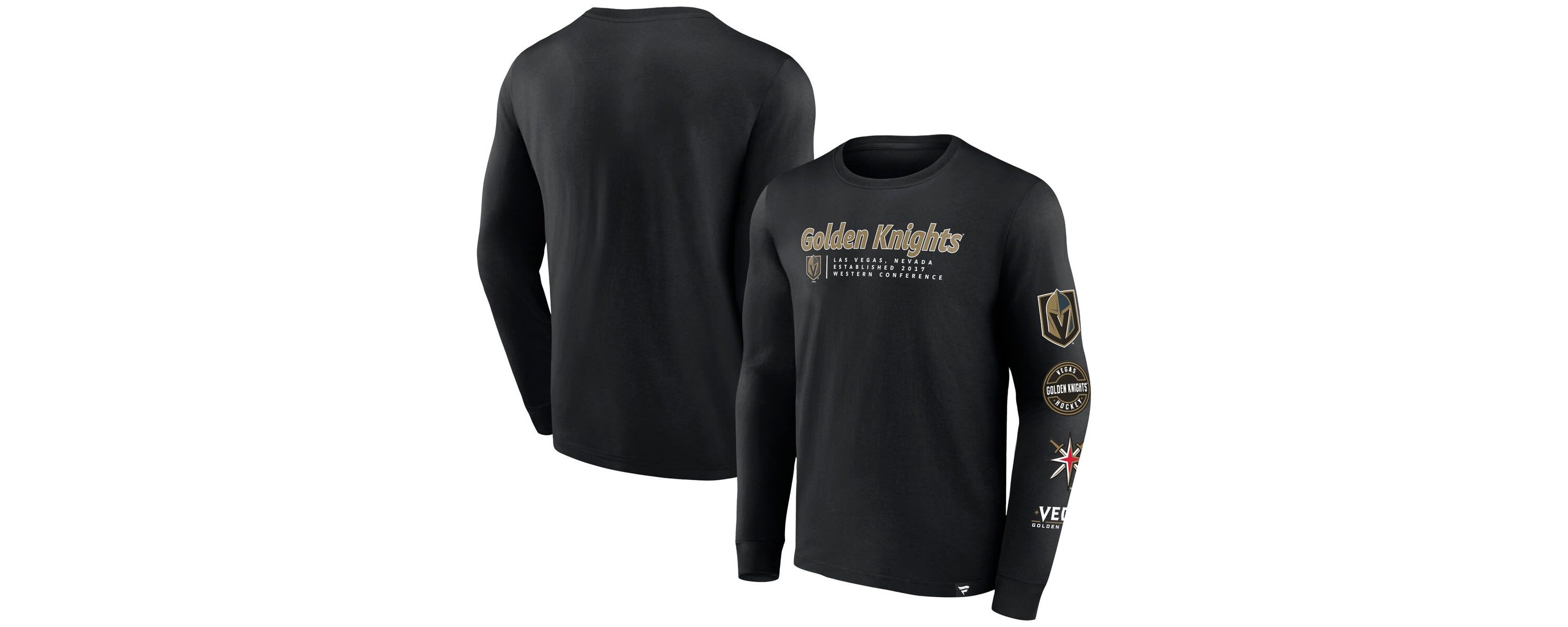 NHL Fanatics Vegas Golden Knights Strike the Goal Long Sleeve T-Shirt