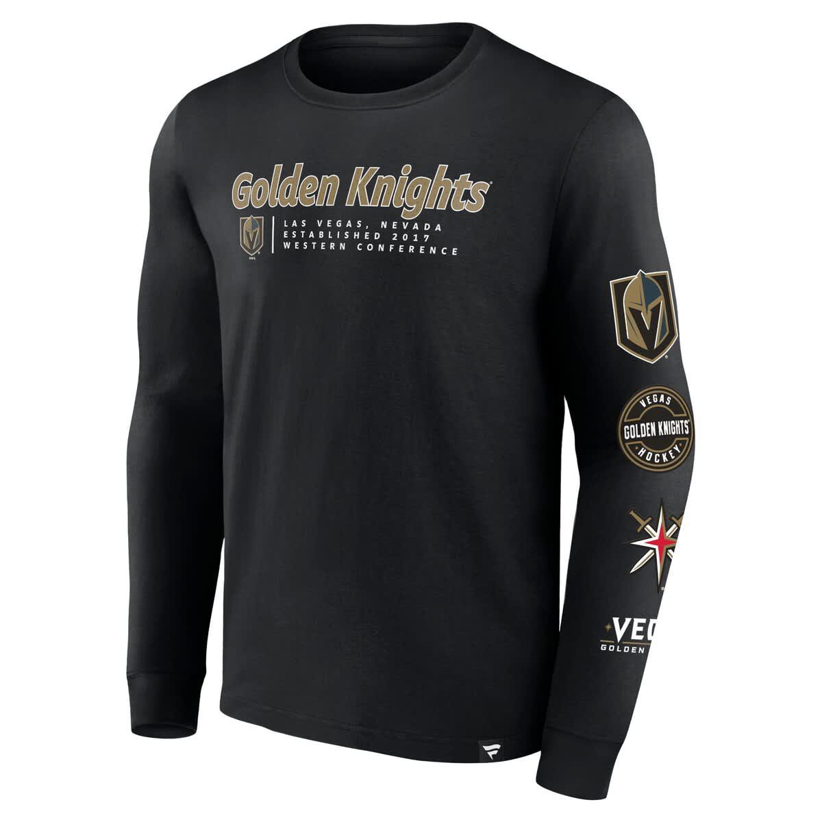 NHL Fanatics Vegas Golden Knights Strike the Goal Long Sleeve T-Shirt