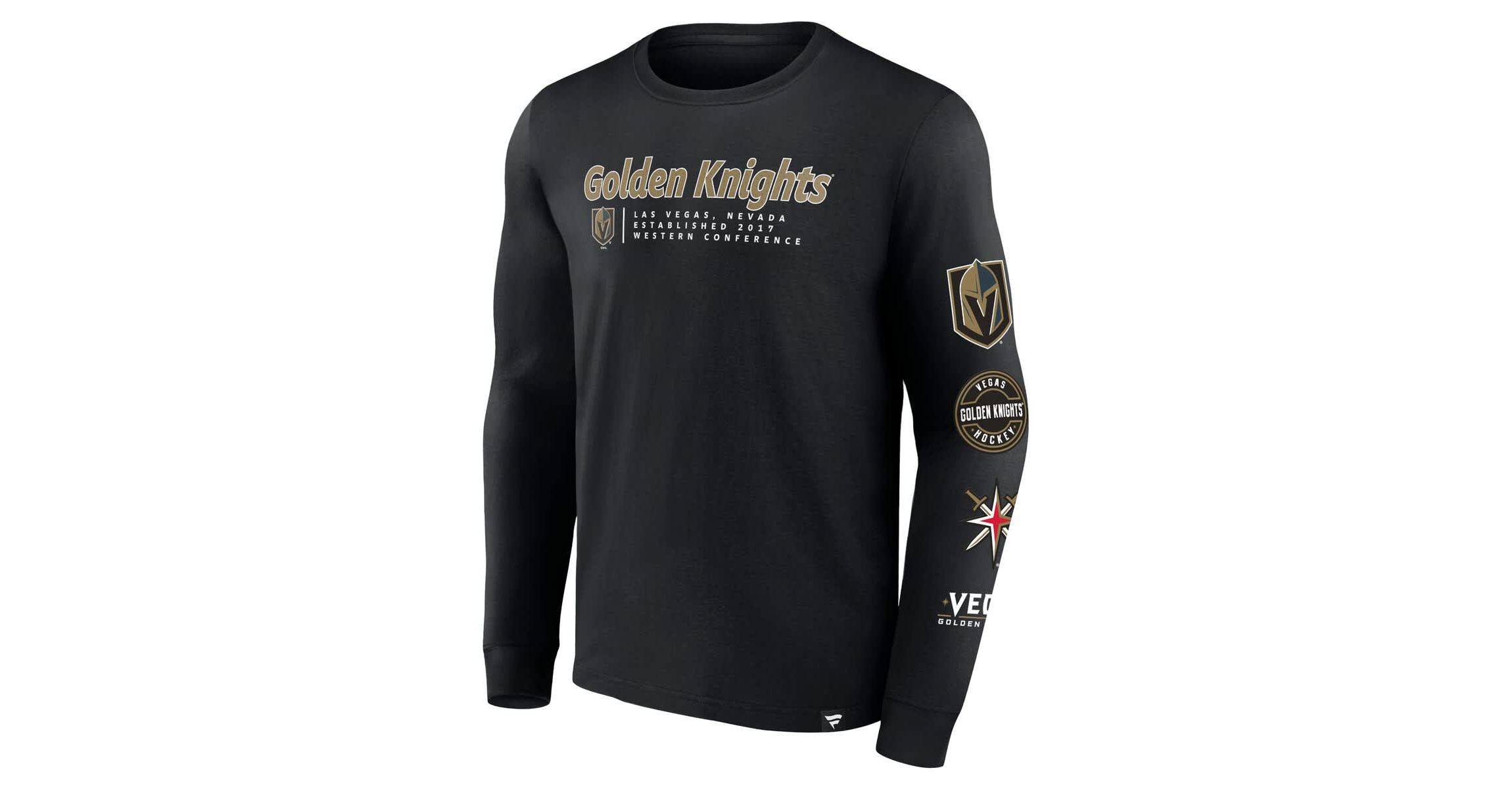 NHL Fanatics Vegas Golden Knights Strike the Goal Long Sleeve T-Shirt