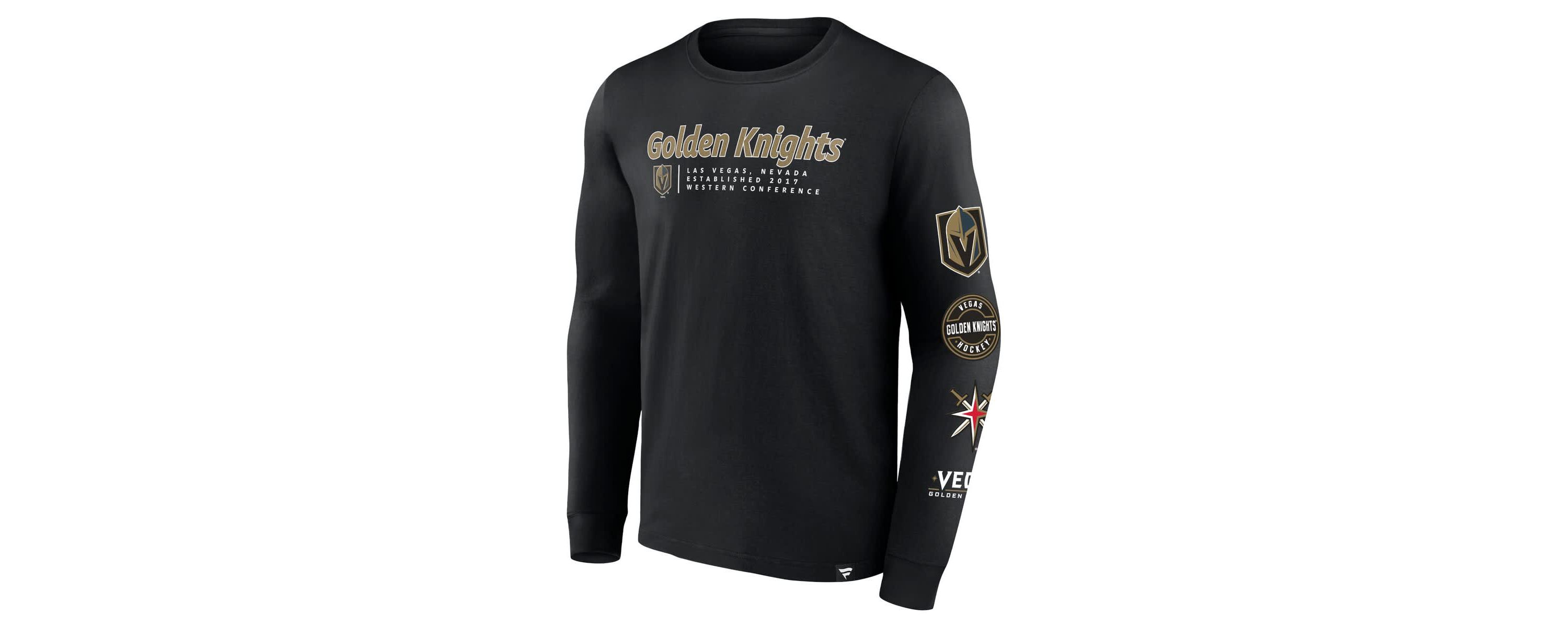 NHL Fanatics Vegas Golden Knights Strike the Goal Long Sleeve T-Shirt