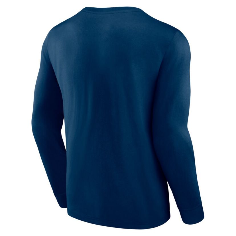 NHL Fanatics Deep Sea Seattle Kraken Strike the Goal Long Sleeve T-Shirt