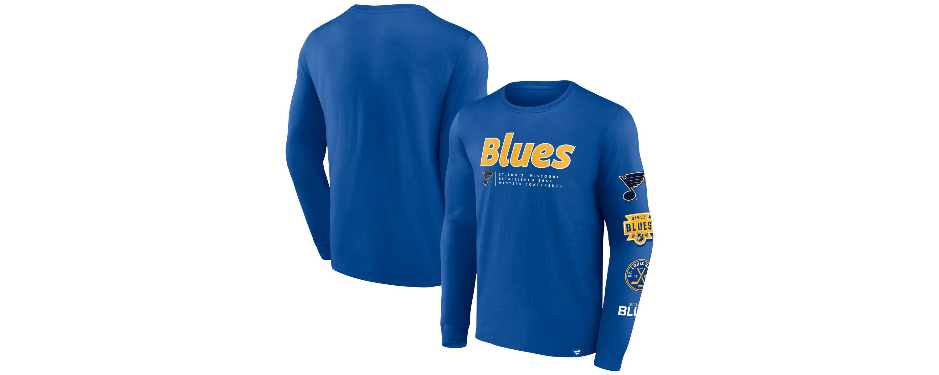 NHL Fanatics St. Louis Blues Strike the Goal Long Sleeve T-Shirt