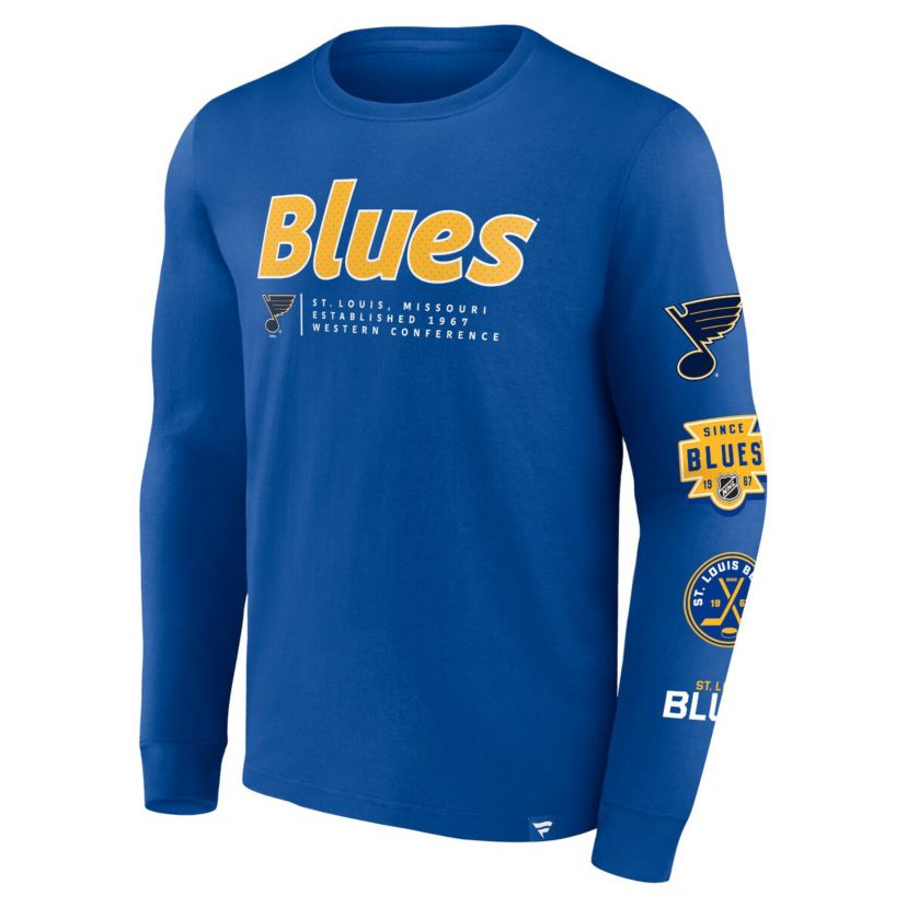 NHL Fanatics St. Louis Blues Strike the Goal Long Sleeve T-Shirt
