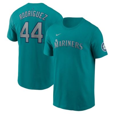 Men's MLB Nike Julio Rodríguez Seattle Mariners Fuse Name & Number Inline T-Shirt