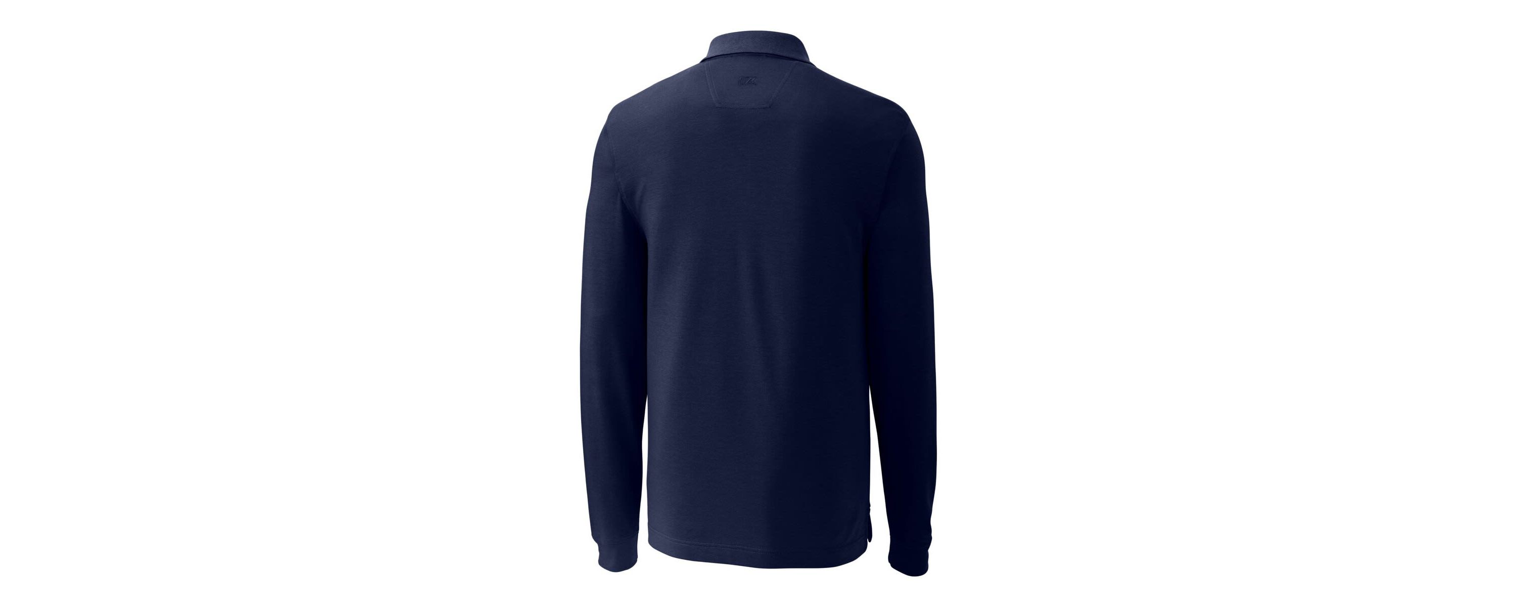 NCAA Notre Dame Fighting Irish Alumni Logo Advantage Tri-Blend Pique Long Sleeve DryTec Polo