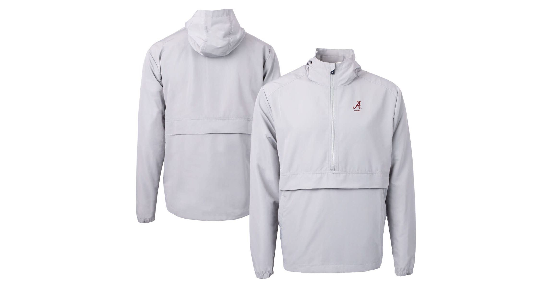Alabama Crimson Tide NCAA Alabama Tide Alumni Logo Charter Eco Knit Recycled Anorak Half-Zip Jacket