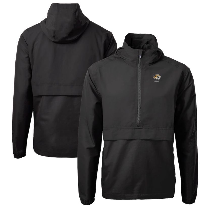 NCAA Missouri Tigers Alumni Logo Charter Eco Knit Recycled Anorak Half-Zip Jacket