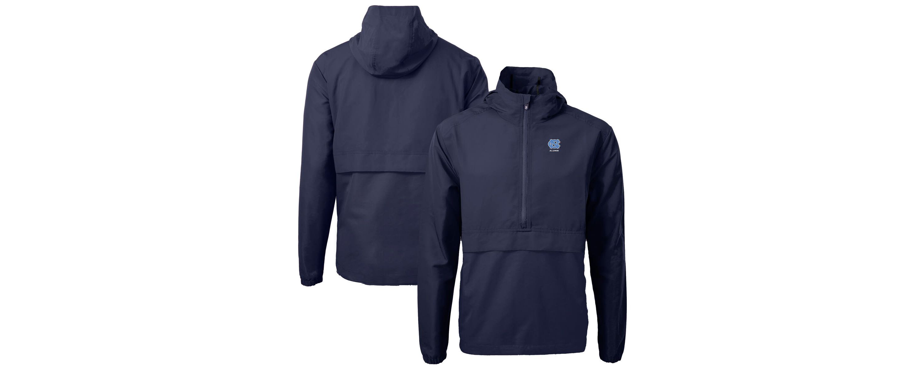 NCAA North Carolina Tar Heels Alumni Logo Charter Eco Knit Recycled Anorak Half-Zip Jacket