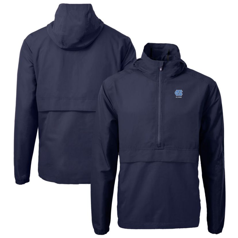 NCAA North Carolina Tar Heels Alumni Logo Charter Eco Knit Recycled Anorak Half-Zip Jacket