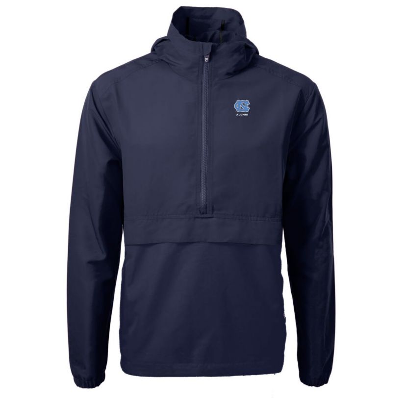 NCAA North Carolina Tar Heels Alumni Logo Charter Eco Knit Recycled Anorak Half-Zip Jacket