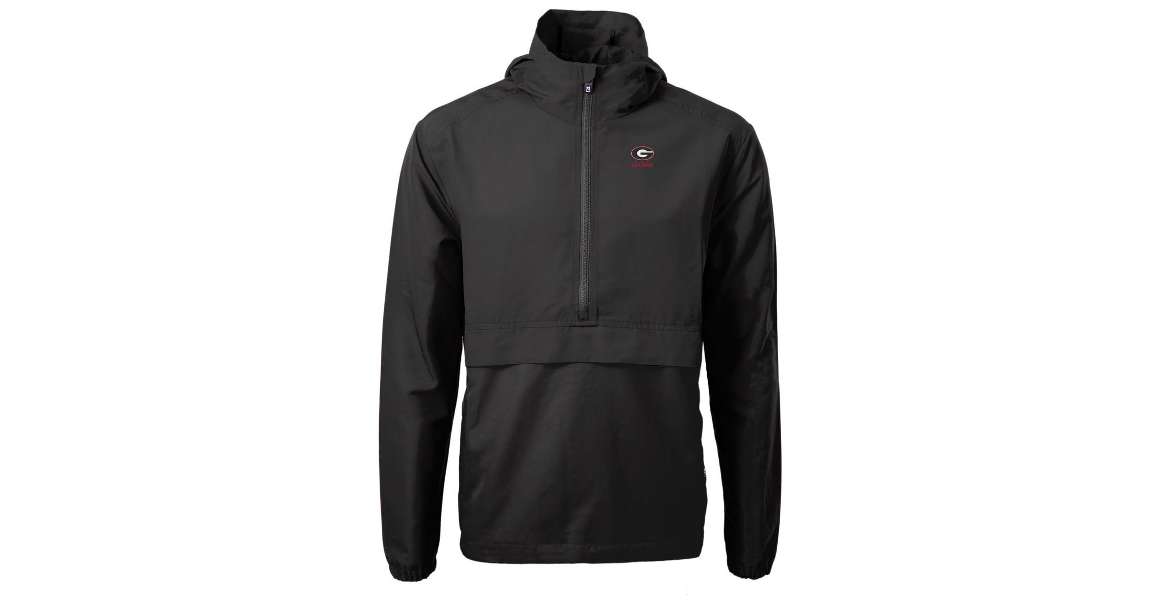 NCAA Georgia Bulldogs Alumni Logo Charter Eco Knit Recycled Anorak Half-Zip Jacket