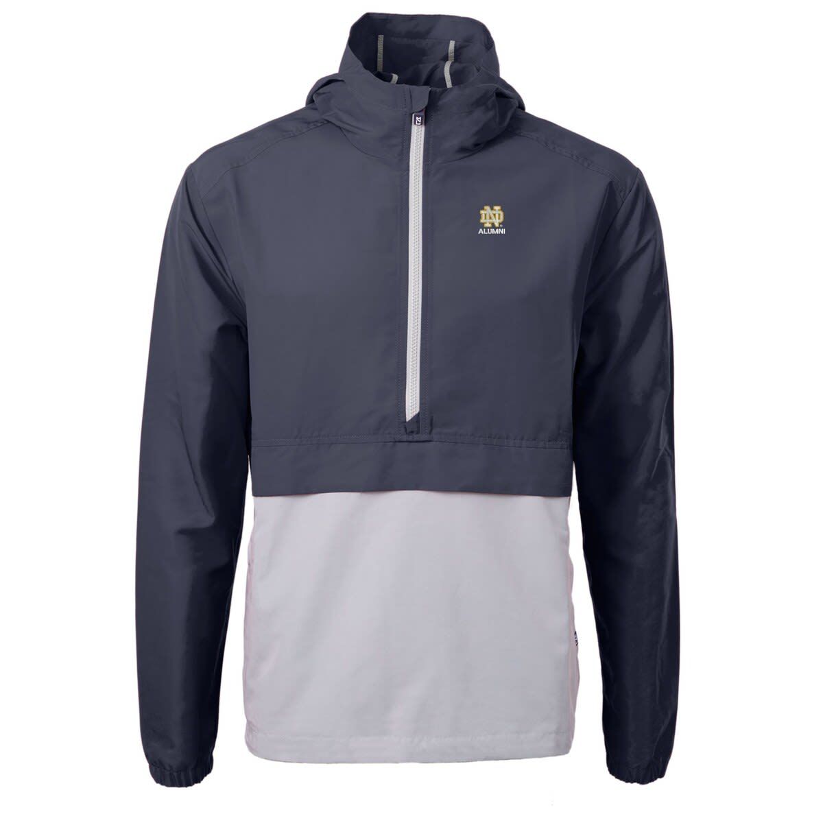 NCAA Notre Dame Fighting Irish Alumni Logo Charter Eco Knit Recycled Anorak Half-Zip Jacket