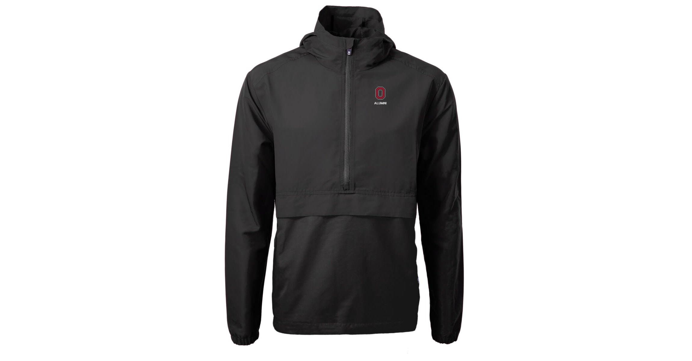 NCAA Ohio State Buckeyes Alumni Logo Charter Eco Knit Recycled Anorak Half-Zip Jacket