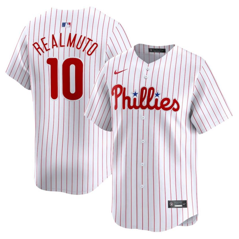 MLB Nike J.T. Realmuto Philadelphia Phillies Home Limited Player Jersey