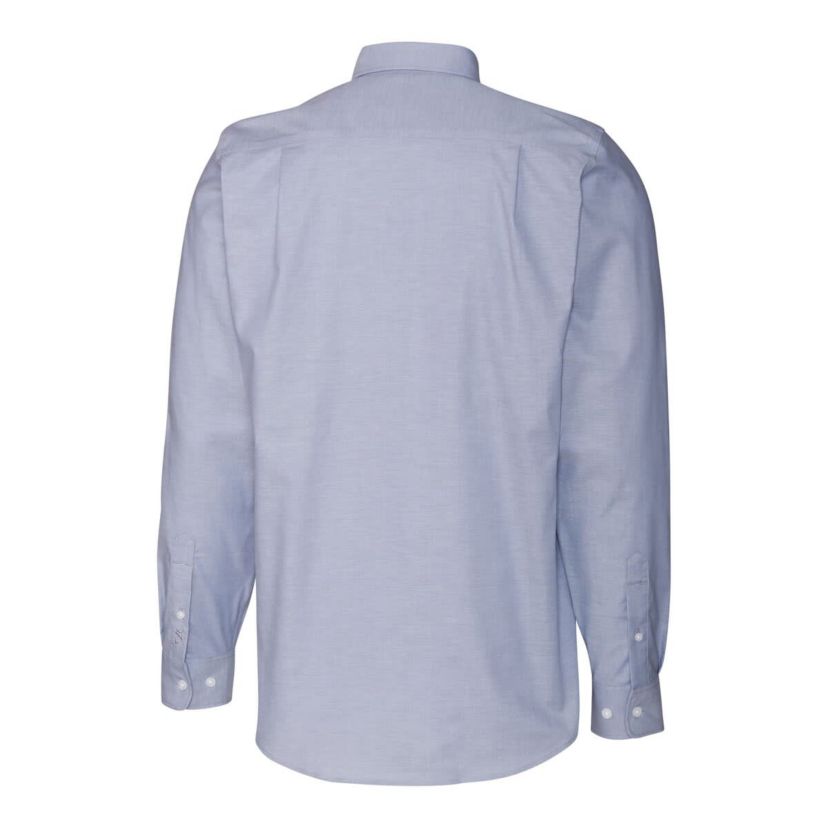 NCAA Light Notre Dame Fighting Irish Alumni Logo Stretch Oxford Long Sleeve Button-Down Shirt