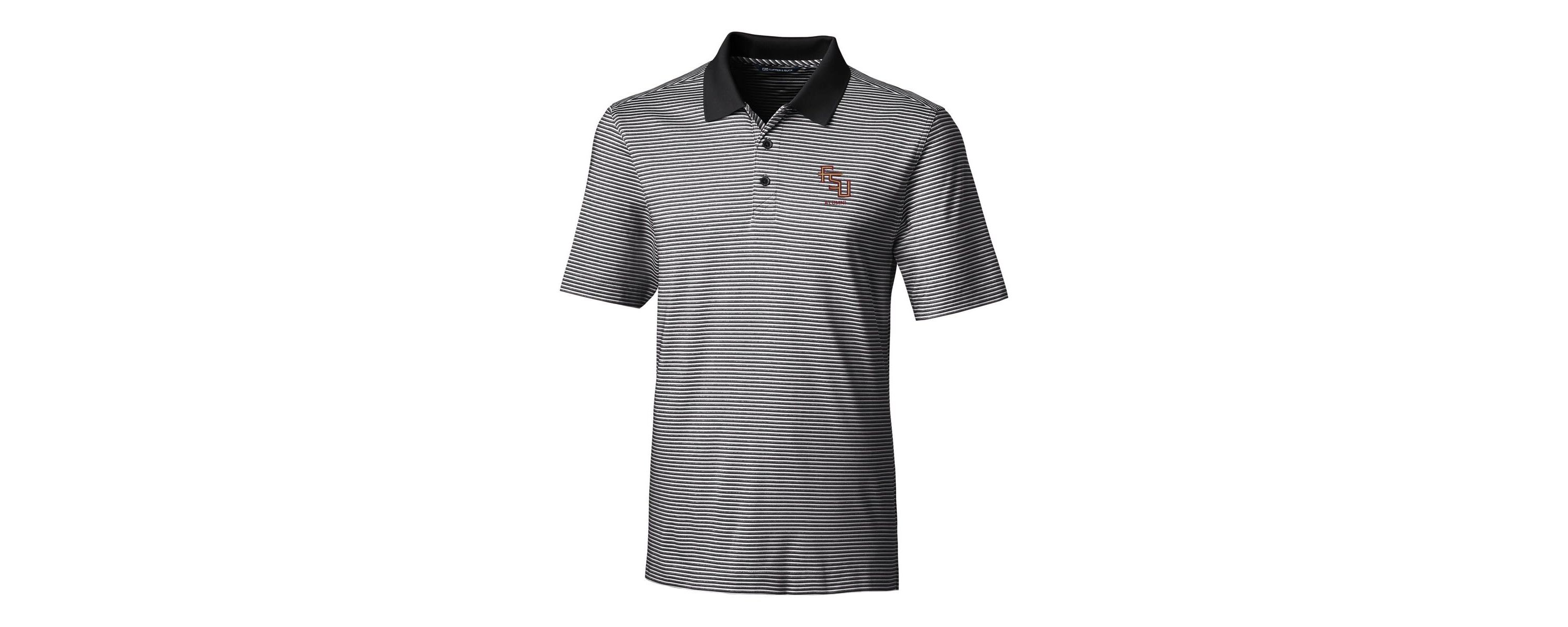 NCAA Florida State Seminoles Alumni Logo Forge Tonal Stripe Stretch Polo