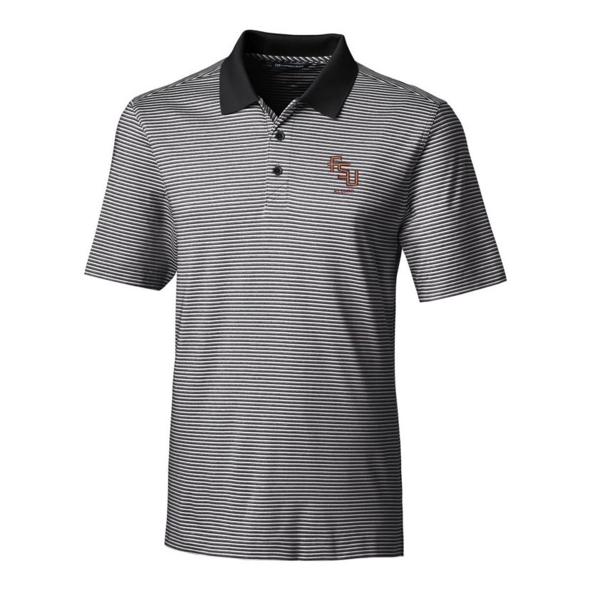 NCAA Florida State Seminoles Alumni Logo Forge Tonal Stripe Stretch Polo