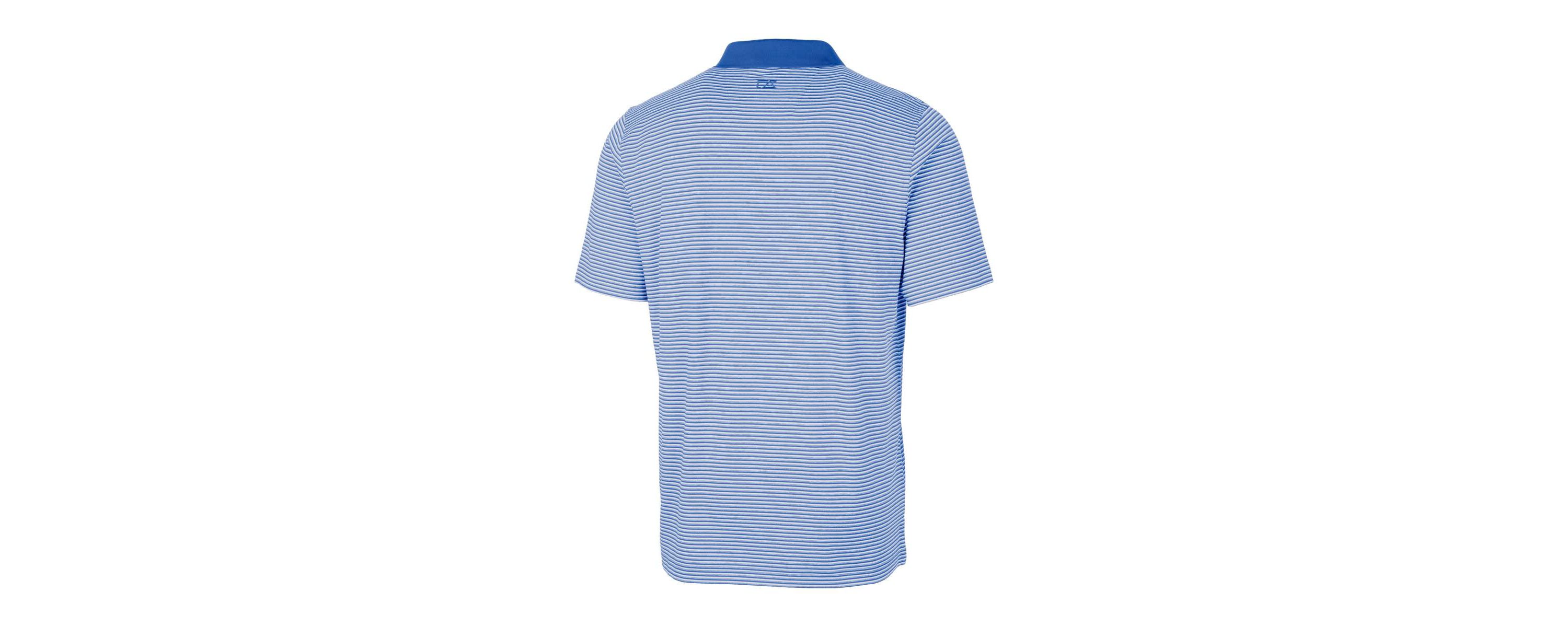 NCAA Kansas Jayhawks Alumni Logo Forge Tonal Stripe Stretch Polo