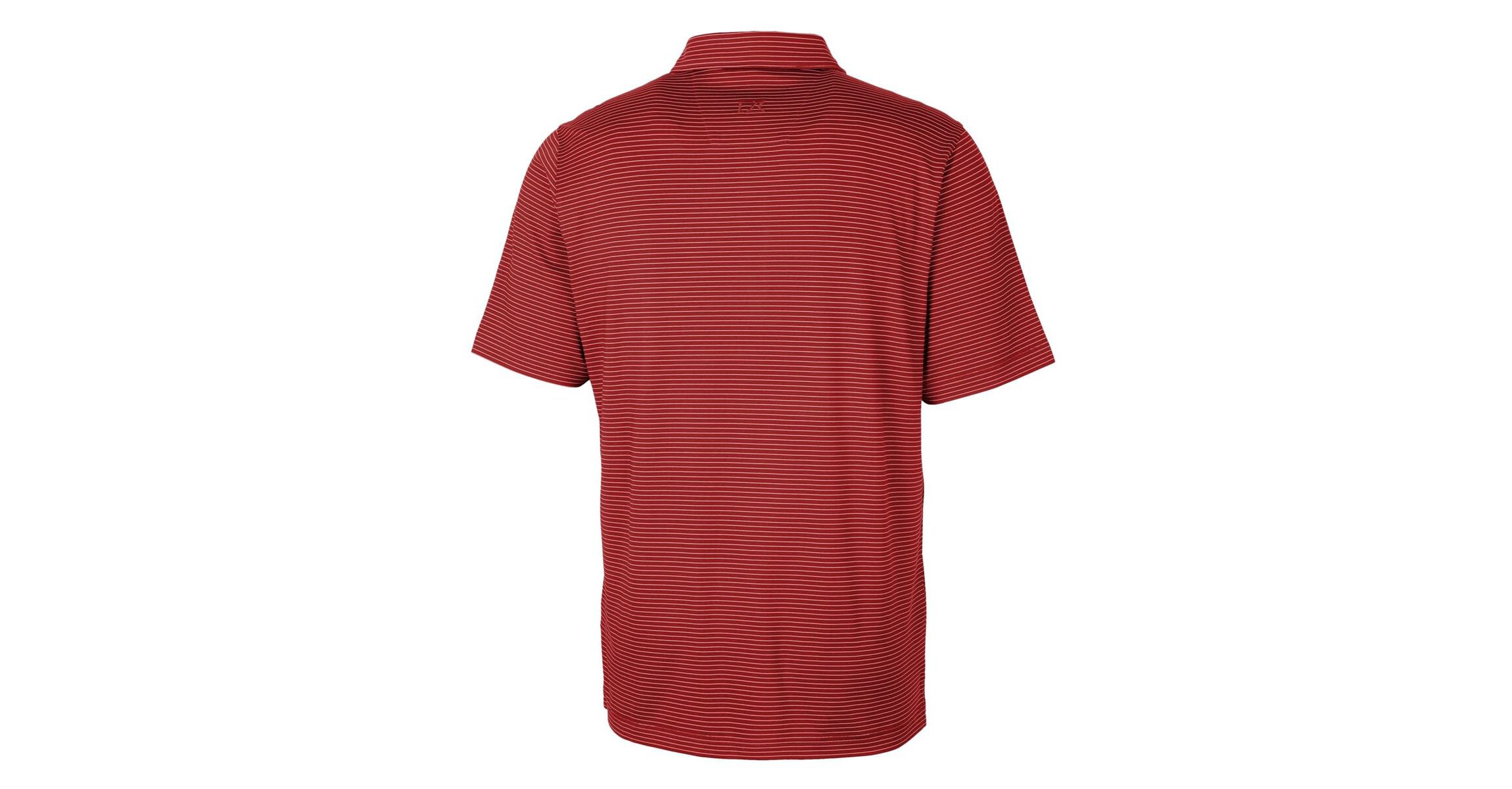 NCAA Ohio State Buckeyes Alumni Logo Forge Pencil Stripe Stretch DryTec Polo