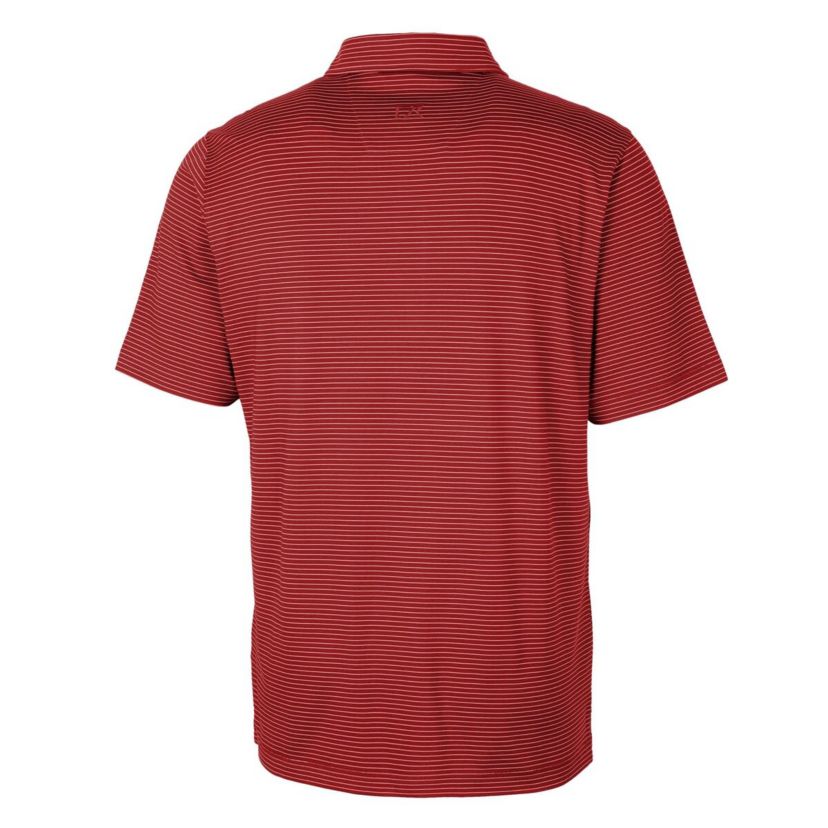 NCAA Ohio State Buckeyes Alumni Logo Forge Pencil Stripe Stretch DryTec Polo