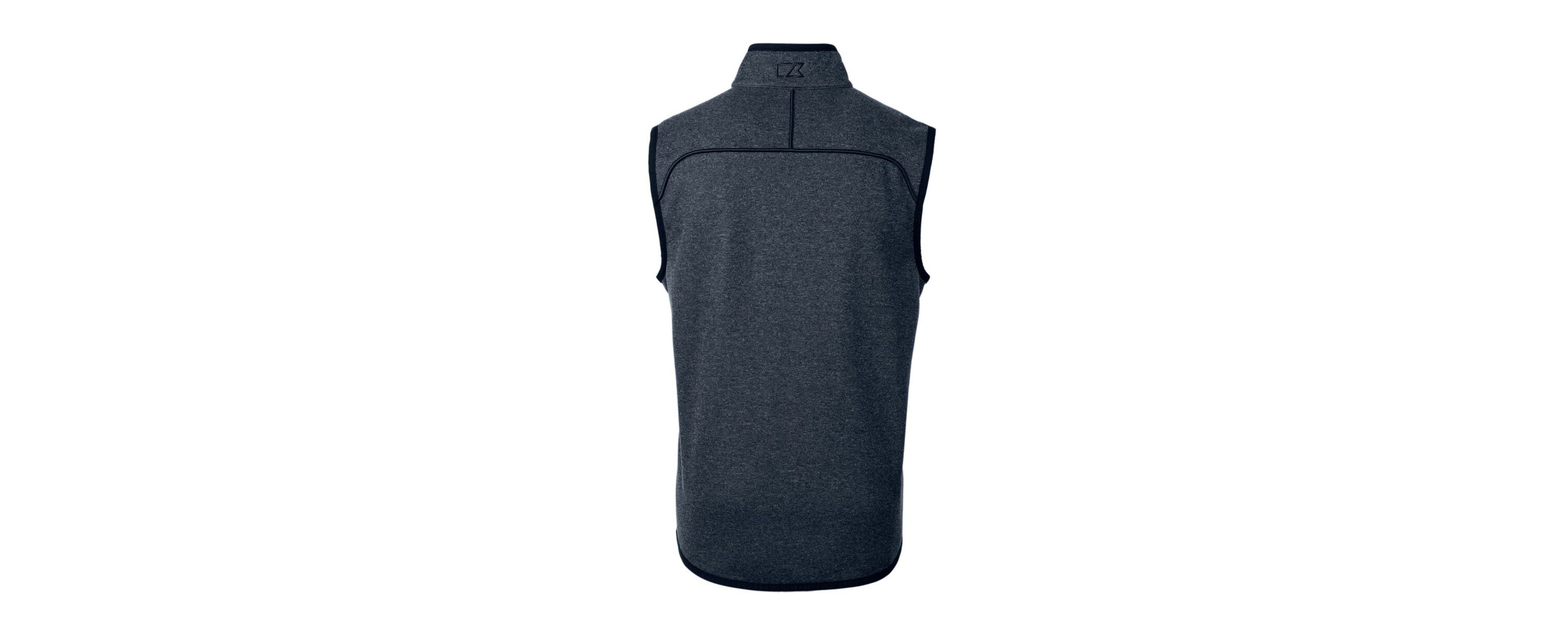 NCAA Heather Notre Dame Fighting Irish Alumni Logo Mainsail Sweater Knit Fleece Full-Zip Vest