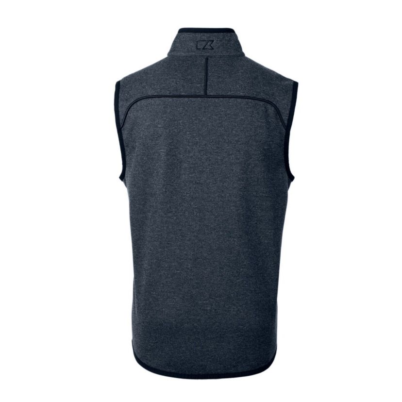 NCAA Heather Notre Dame Fighting Irish Alumni Logo Mainsail Sweater Knit Fleece Full-Zip Vest