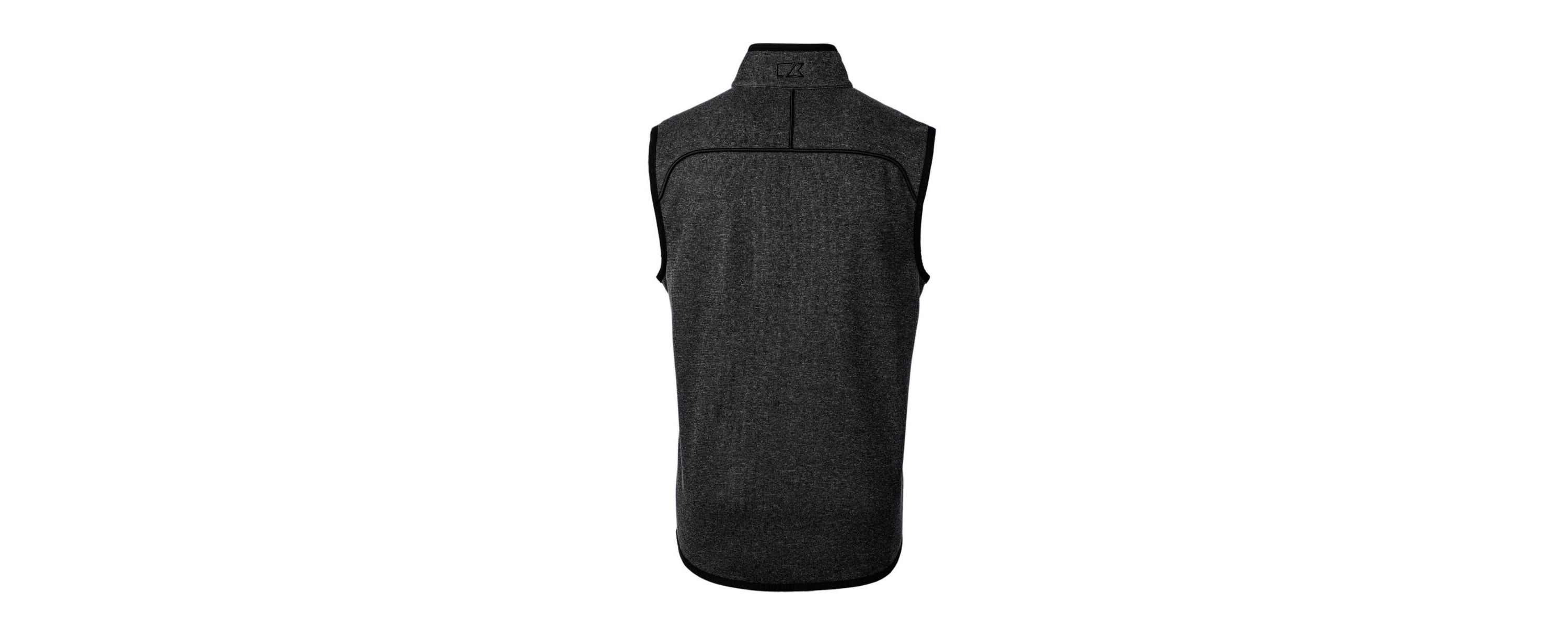 NCAA Heather Ohio State Buckeyes Alumni Logo Mainsail Sweater Knit Fleece Full-Zip Vest