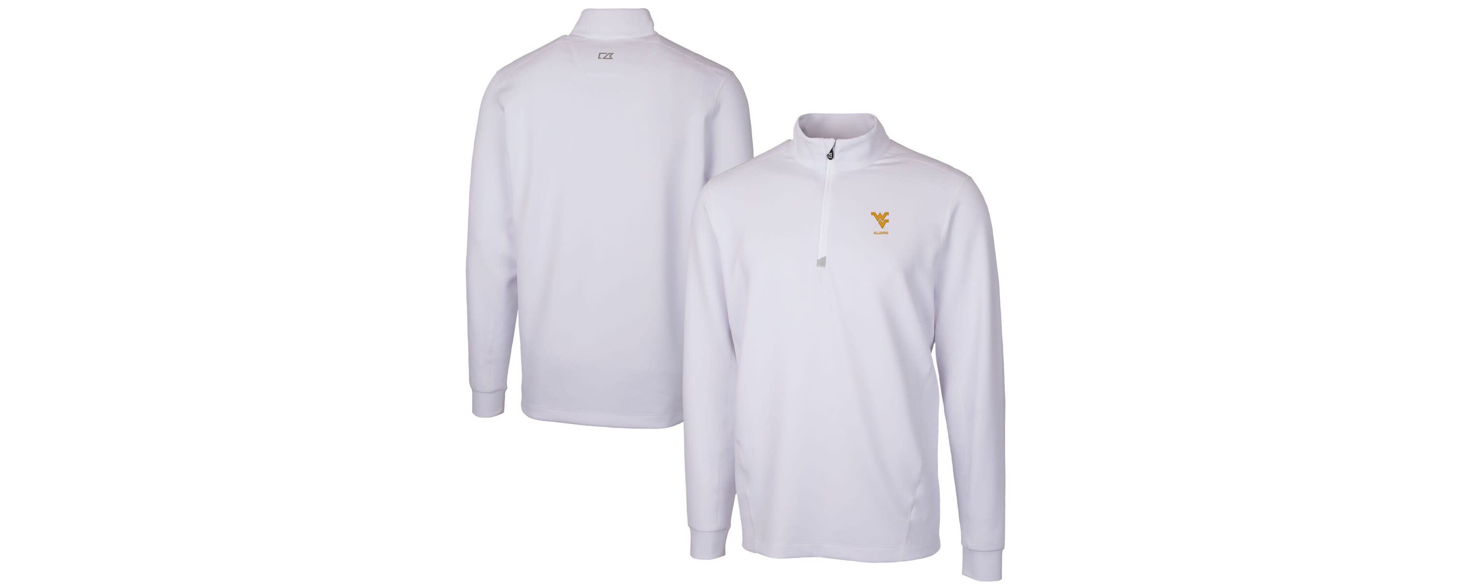 NCAA West Virginia Mountaineers Alumni Logo Traverse Stretch Quarter-Zip Pullover Top