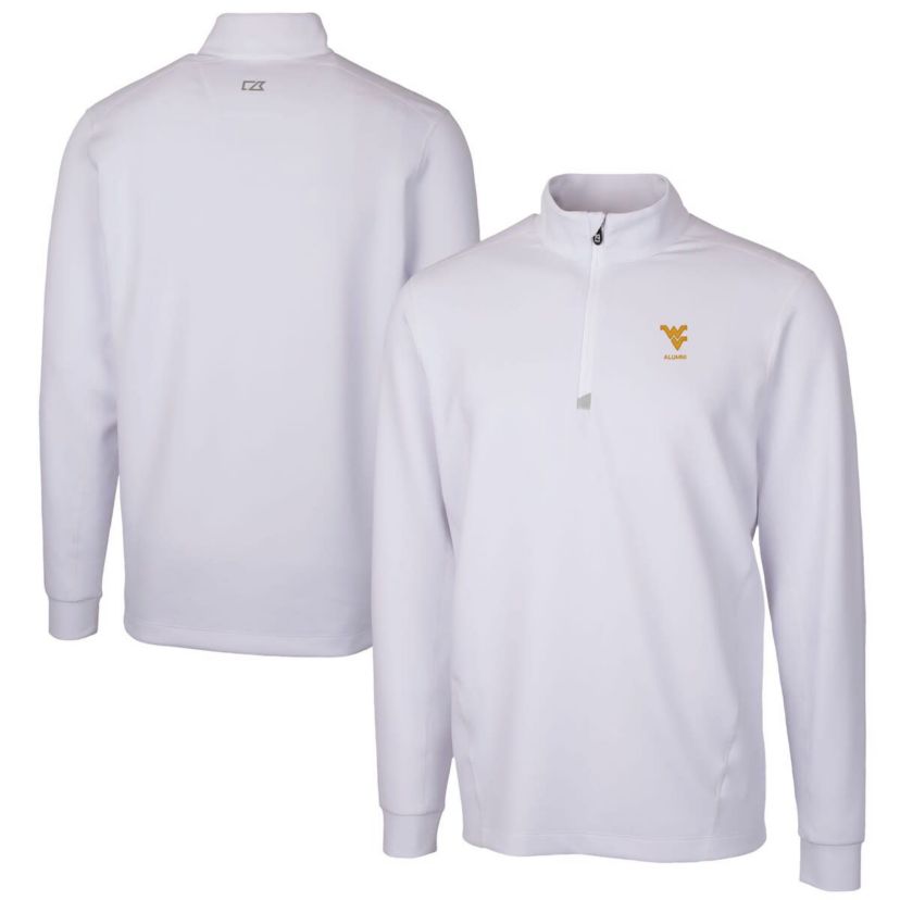 NCAA West Virginia Mountaineers Alumni Logo Traverse Stretch Quarter-Zip Pullover Top