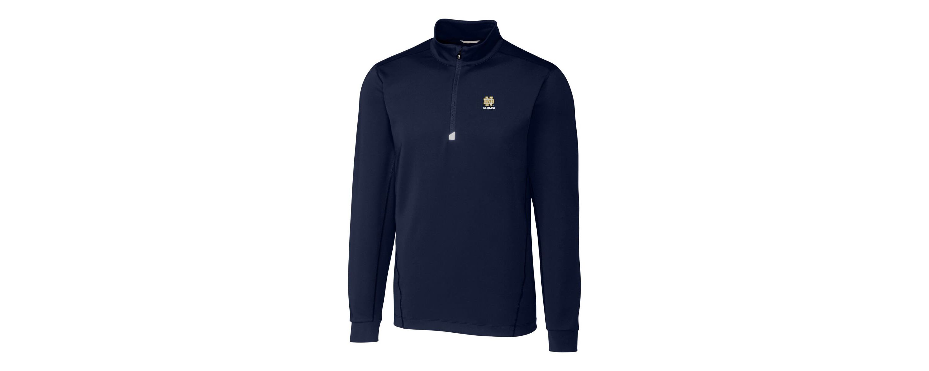 NCAA Notre Dame Fighting Irish Alumni Logo Traverse Stretch Quarter-Zip Pullover Top