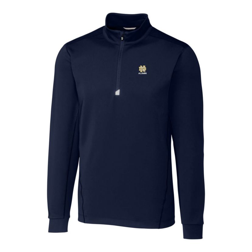 NCAA Notre Dame Fighting Irish Alumni Logo Traverse Stretch Quarter-Zip Pullover Top