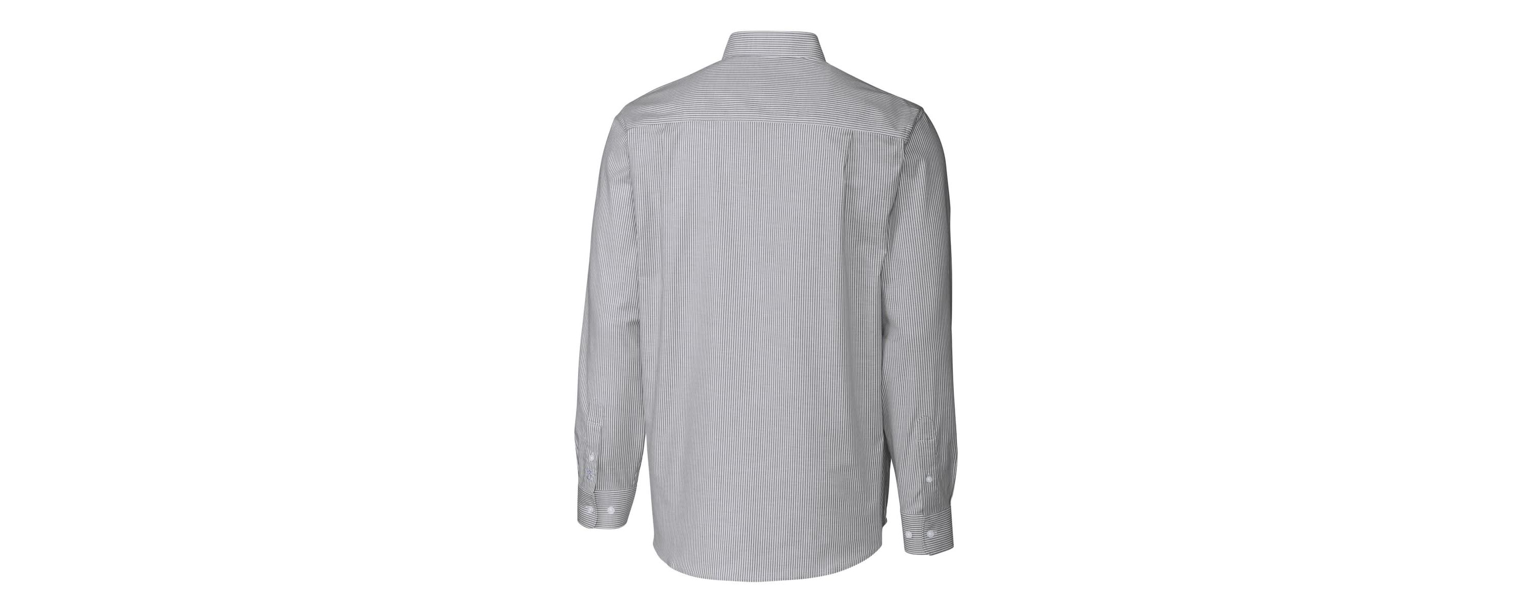 NCAA Oklahoma State Cowboys Alumni Logo Stretch Oxford Stripe Long Sleeve Button-Down Shirt