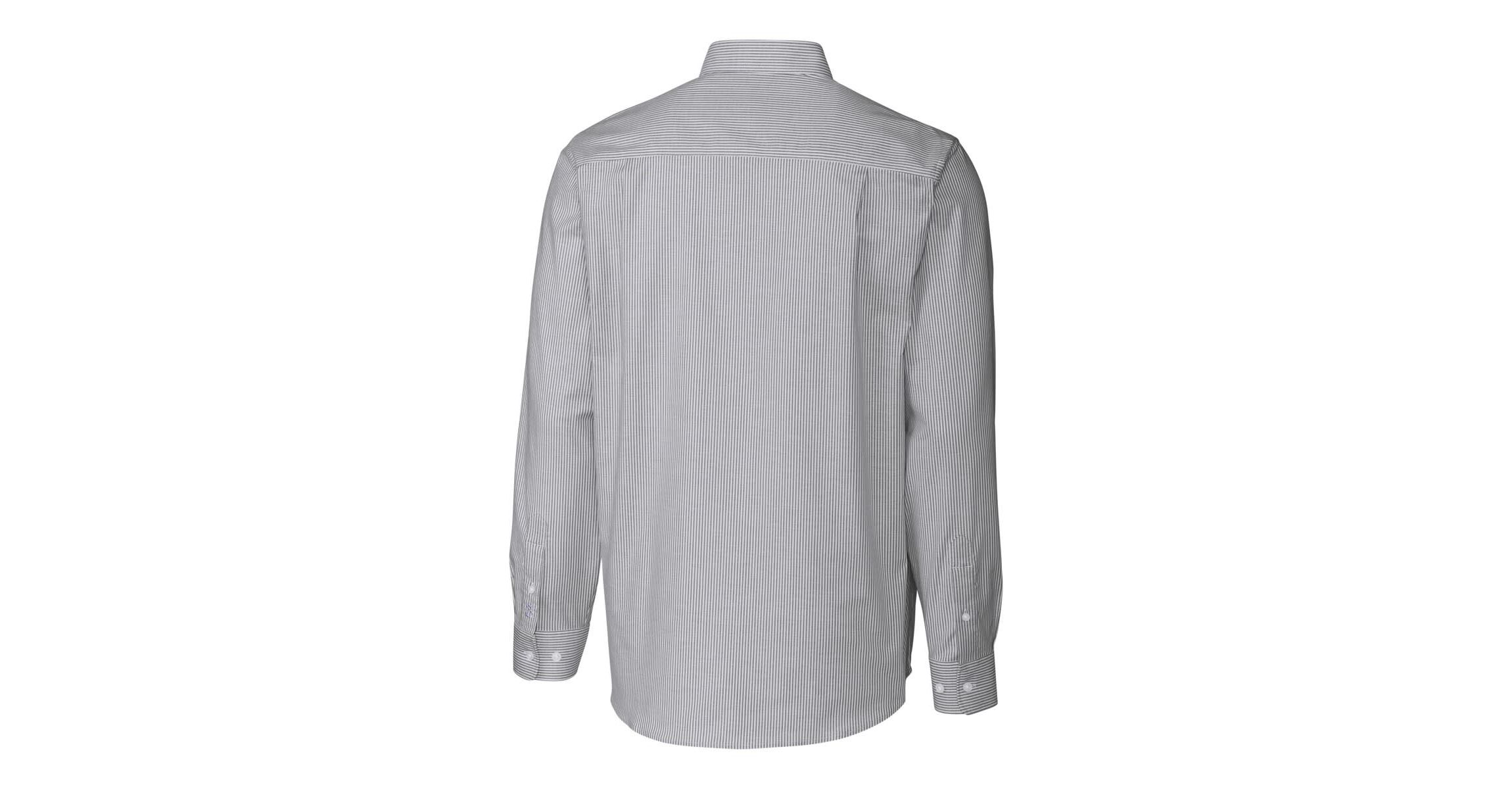 NCAA Kentucky Wildcats Alumni Logo Stretch Oxford Stripe Long Sleeve Button-Down Shirt