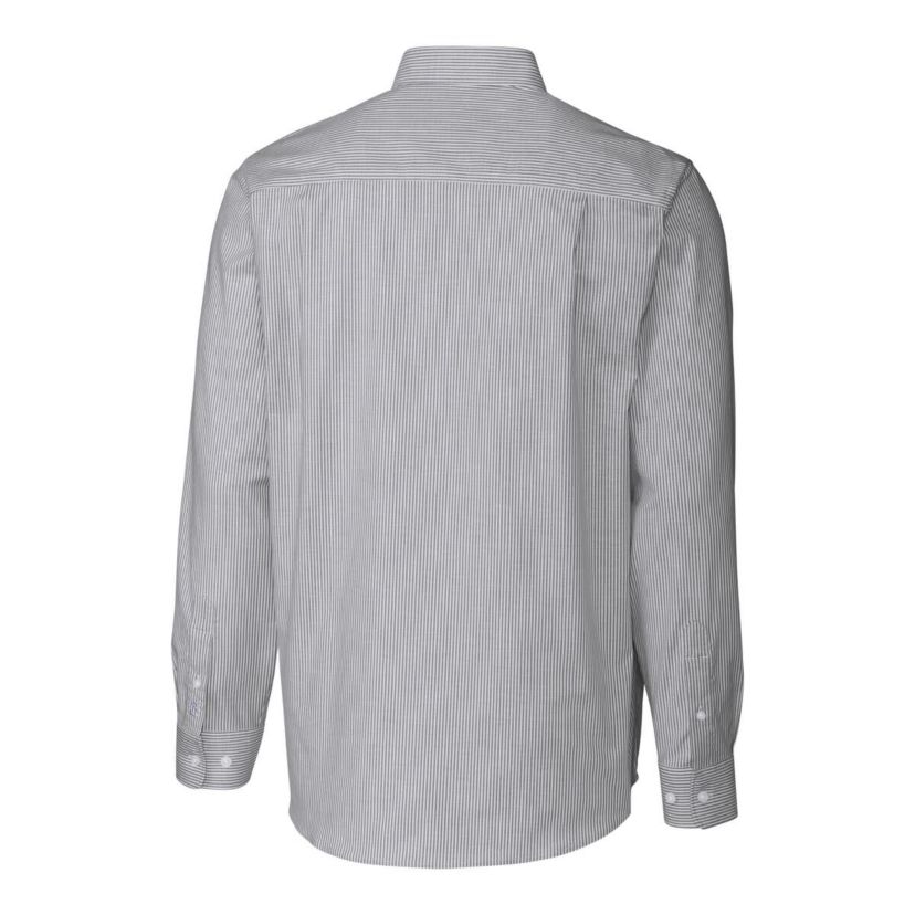 NCAA Kentucky Wildcats Alumni Logo Stretch Oxford Stripe Long Sleeve Button-Down Shirt