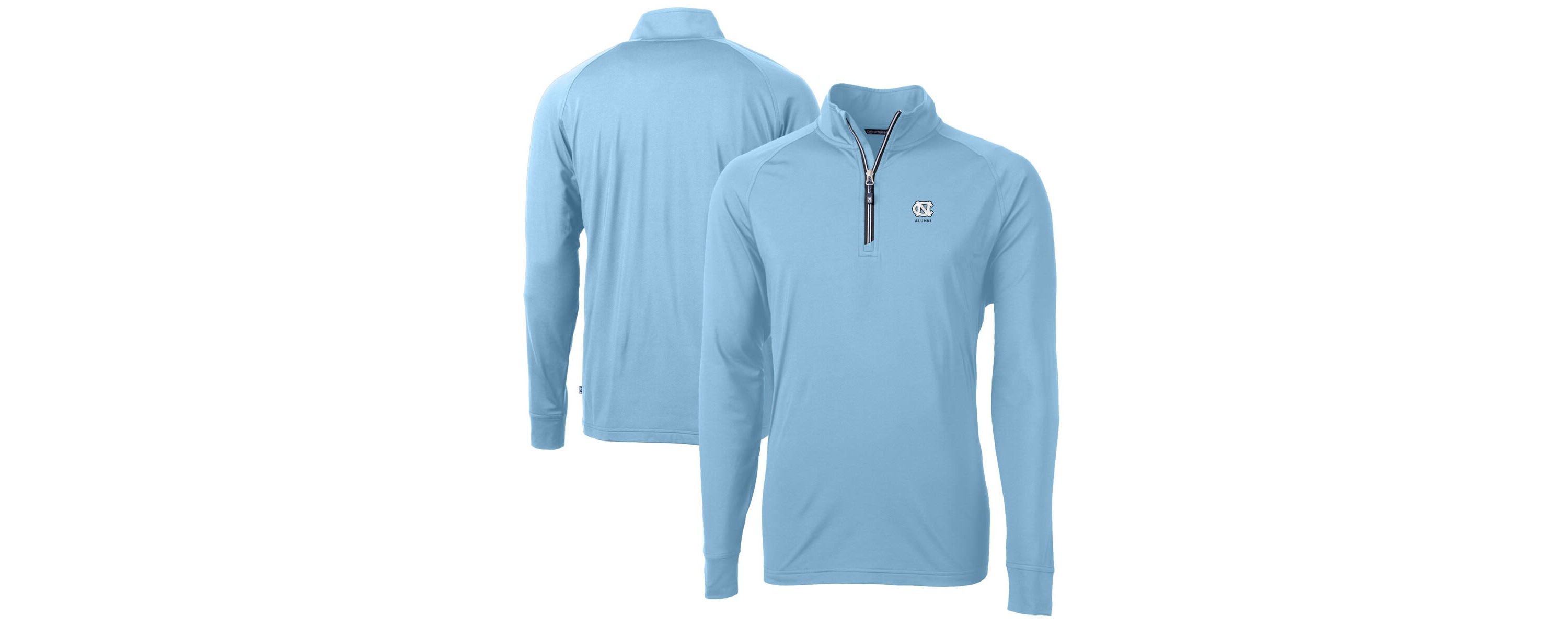 NCAA Carolina North Carolina Tar Heels Alumni Logo Adapt Eco Knit Stretch Recycled Quarter-Zip Pullover Top
