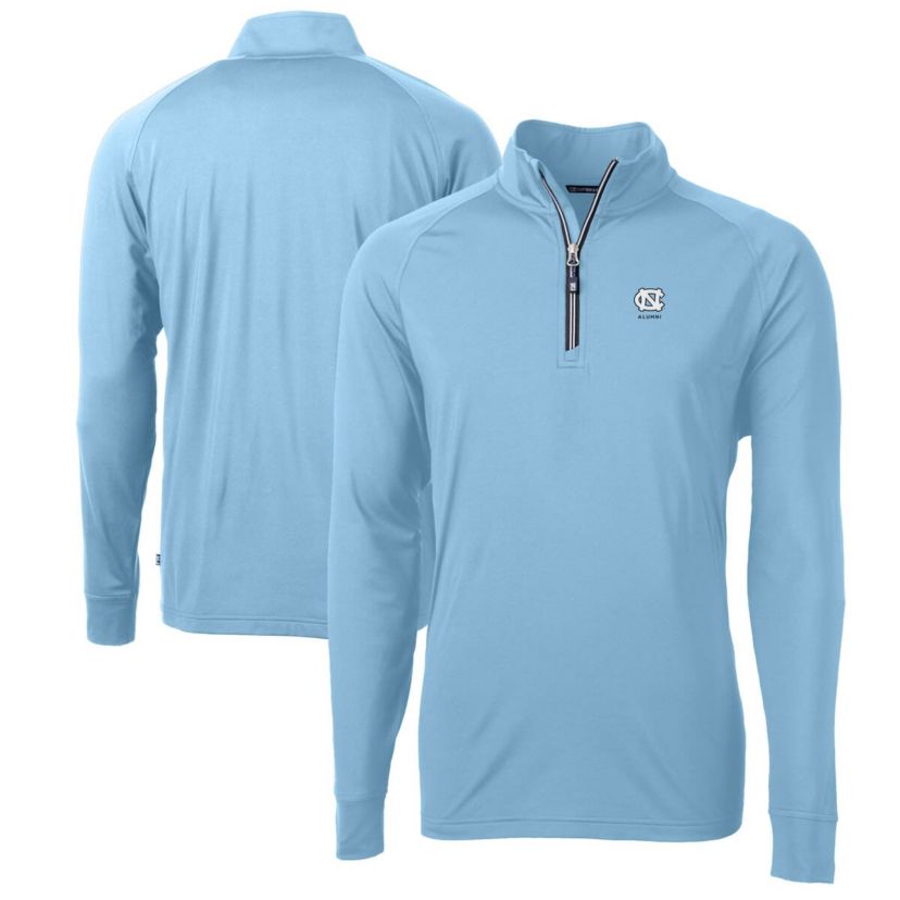 NCAA Carolina North Carolina Tar Heels Alumni Logo Adapt Eco Knit Stretch Recycled Quarter-Zip Pullover Top
