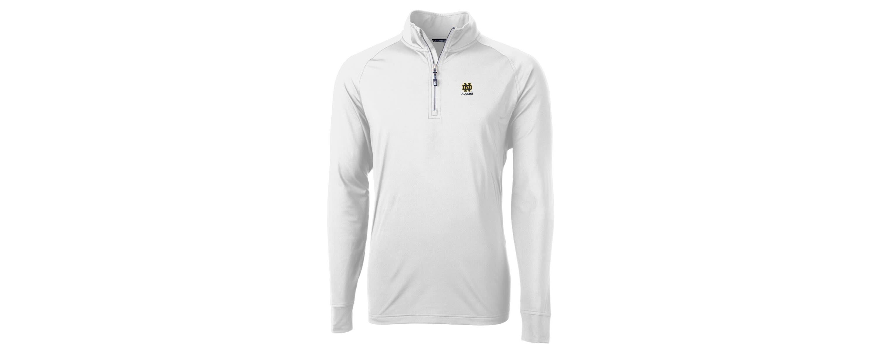 NCAA Notre Dame Fighting Irish Alumni Logo Adapt Eco Knit Stretch Recycled Quarter-Zip Pullover Top